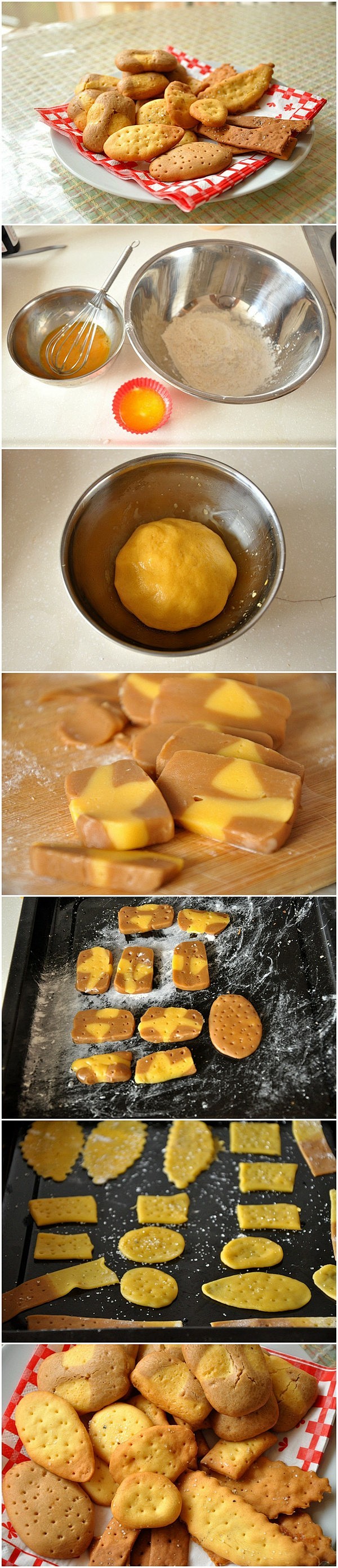 【蛋黄小酥饼】 1、低筋面粉50g 玉米...