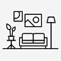 客厅装饰家具图标 标志 UI图标 设计图片 免费下载 页面网页 平面电商 创意素材