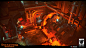 Inferno Vault, John Stamos : For Inferno Vault, I was responsible for asset creation, world building, lighting and optimization. My main focus was developing the look for the metal/mechanical features for this level as well as designing the final boss roo