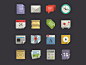 Flat Design Icons Set Vol1