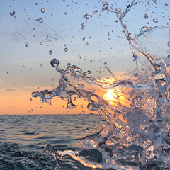 纱蓝采集到海浪