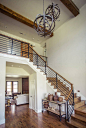 美式家装风格小户型复式客厅楼梯装修效果图片