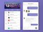 chat app page on Behance: 