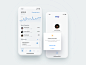 Swap – manage your money  modernism iphone x modern design ios ux mobile app transactions graph login alert dashboard fintech minimal ui