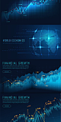 国际金融证券K线走势股市期货指数主视觉KV背景海报设计素材T260-淘宝网