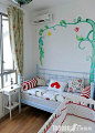 2013最新双人床卧室十平米儿童房装修效果实拍图片