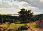 俄罗斯伊凡·伊凡诺维奇·希施金(Ivan I. Shishkin)树林油画作品一