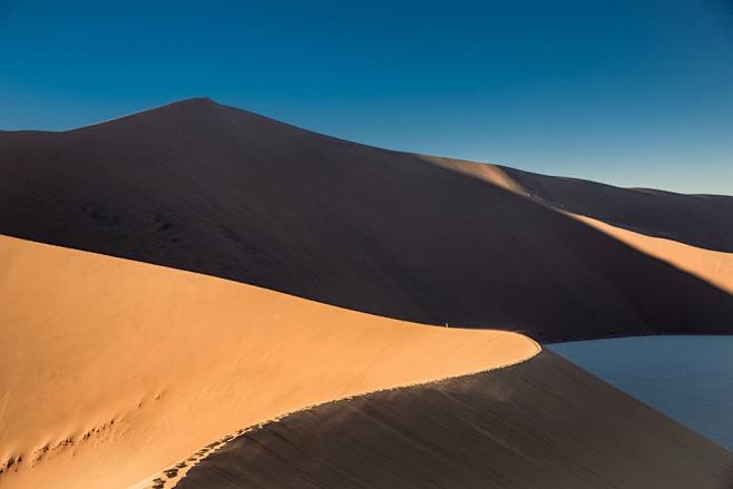 Sand dunes and ridge...