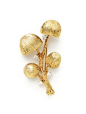 Ca. 1960's Gold & Diamond Mushroom Brooch by Piranesi of Aspen at Gilt