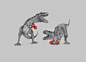 T-Rex Boxing : Check out the design T-Rex Boxing by Mike Marshall on Threadless
