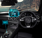 Mercedes-Benz C Class Coupé: Virtual Reality : I worked with Sinister Studio to develop a graphic and title treatment for the Head Up Display for the new Mercedes-Benz C class Virtual Reality experience. App download available soon. All 3D, 360 and shot f