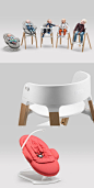 挪威领先的婴童品牌Stokke新推出的儿童座椅系统-包括一个婴儿助行器，当连接到椅子上形成一个婴儿躺椅，也可以创建一个安全功能的高脚椅封面大图
