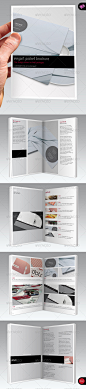 Elegant A6 Pocket Brochure Template - GraphicRiver Item for Sale