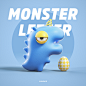 原创IP形象设计｜字母怪兽 26 monster lette平面设计