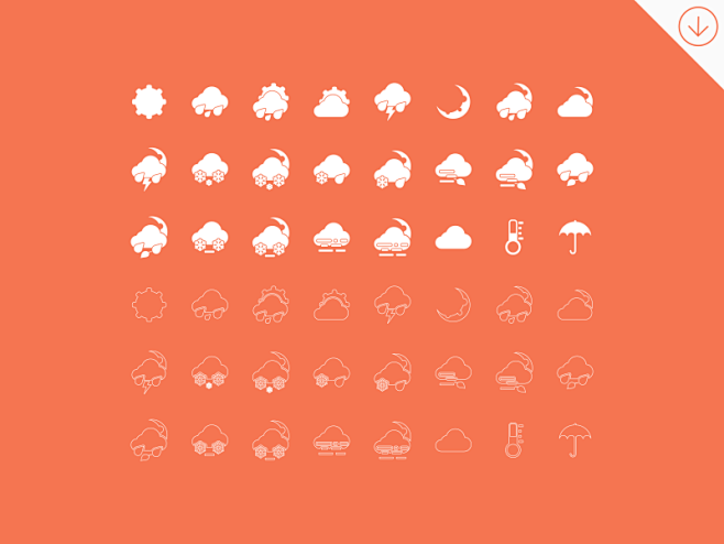 Simple Weather Icons...