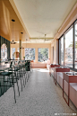 蒙特利尔温馨的Pastel Rita咖啡精品店室内设计 ​​​​