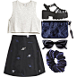 A fashion look from August 2013 featuring H&M tops, Lulu and Co. skirts and Anya Hindmarch clutches. Browse and shop related looks.