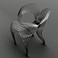 Stainless Steel Wire Chair - Ron Arad: Arad claims it is supportive and has a comfortable bounce: and pigs fly.