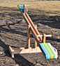 Seesaw for less than 20$ - Creative and Fun Outdoor DIY Kids Projects: 