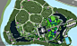 桃花岛植物园景观规划设计-七彩田上的的徽州院子