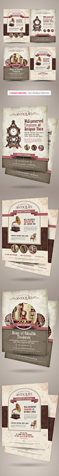 Antique Store Flyer Templates on Behance
