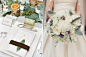 一些婚礼细节--精致漂亮的手捧花、个性独特的胸花、细节用心的餐具装饰--汇聚婚礼相关的一切