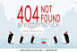 Christmas 404 error - Penguin family, vector eps10 - stock vector