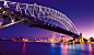 高架桥与繁华都市夜景高清图片