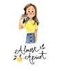 Almost Apricot : I drew a logo for my friend's blog, Almost Apricot!