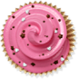 cake, cupcake, muffin, pink icon