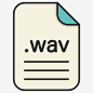 音频文件延伸文件格式WAV文件高清素材 Audio WAV document extension file format wav 延伸 文件 格式 音频 免抠png 设计图片 免费下载