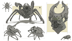 Skullkid采集到怪物设计