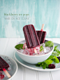 blackberry mojito ice pops