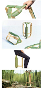 Ching Chair

设计者：Lin Ta-Chih、Hsieh Yi-Fan（台湾）

Ching Chair 使用两种我们非常熟悉的材料制成——竹和水泥。巧妙的结构之外，这个设计想要提醒人们去发现身边寻常材料之美感。
