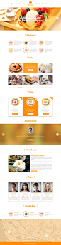 Wind Cake – One Page PSD Template