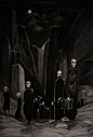 "There Is A Subway Lower Than Hell…": The Superb Dark And Sinister Artworks By Vergvoktre : Vergvoktre makes paintings in charcoal that feel like staring into the abyss. It’s as if the most harrowing, bleak black metal you ever heard became so p