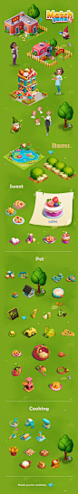 artwork cartoon Character design  concept art Digital Art  game Isometric Items painting   props