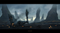 FALLING : "Falling" concept art for star wars