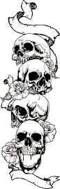 ☆ 4 Skulls Tattoo :¦: By Neon05 ☆:
