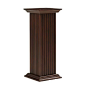 36 Inch Square Fluted Pedestal Cooper Classics Pedestals/Pedestal Tables Accent Tables Liv: 
