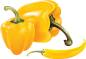 Yellow pepper PNG image