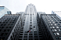 View looking up from the bottom of the Chrysler building