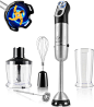 Amazon.com: Immersion Blender,Genteen 5-in-1Heavy Duty Copper Motor Hand Blender,20 Speed & Scratch Resistant & 800W Stick Blender with Titanium Steel Blade | Handheld Blender with Whisk,Frother,Chopper for Smoothies, Baby Food & More,BPA Free