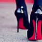 high  heels with red soles