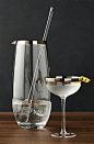 Elevate your home bar with a Pryce Mixing Pitcher and Stirrer. The classically retro yet timelessly shaped pitcher adds sass to the home-crafted cocktails. #homebardecor
