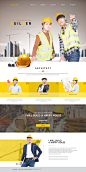 Builder 韩国建筑工人建设者企业官方网站网页高精细PSD分层模版 tiw176a3005 :  