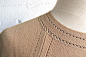 vintage 1950s mustard pointelle knit sweater top针织细节  针织服饰