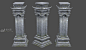 石柱，石头柱子，八卦 - 场景建筑 - 蜗牛模型网 - www.3dsnail.com