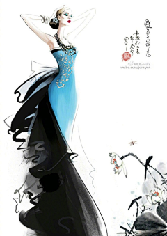 yolia_wang采集到时尚手绘插画