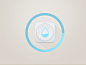 Waterdrop button